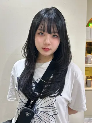 ロング hiyori🎀 トレンドレイヤーのヘアスタイル
