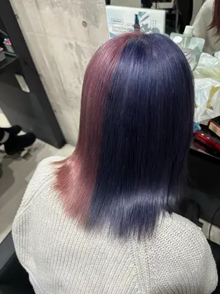 ミディアム カラー _WHITE / KENTOのヘアスタイル