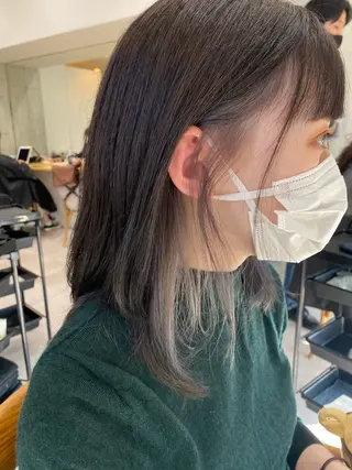 ミディアム カラー 似合う髪型見つけます AYAKAのヘアスタイル