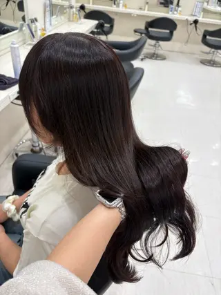 セミロング カラー ヘアアレンジ 💟RINNA 艶カラー💟のヘアスタイル