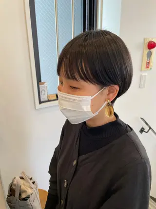 ショート やまさきえりこ ニュアンスパーマのヘアスタイル