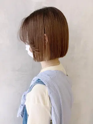 ショート カラー パーマ ヘアアレンジ ITbyALBUM 松戸のヘアスタイル
