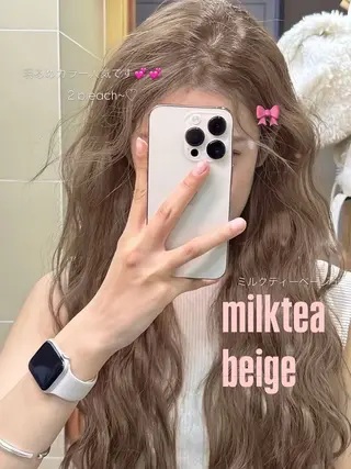 ロング カラー ヘアアレンジ 透明感カラー🎀艶髪 Anju/渋谷🎀のヘアスタイル