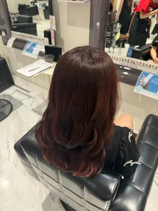 セミロング カラー 平野 莉瑚のヘアスタイル