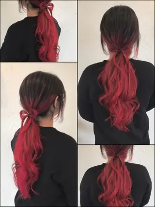 ロング カラー パーマ ヘアアレンジ メンズ 豊橋美容院 ソンリエのヘアスタイル
