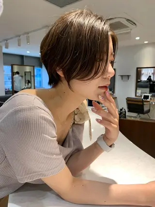 ショート カラー パーマ ヘアアレンジ メンズ キッズ ネイル マツエク・マツパ アイブロウ 石川直樹 似合わせカット✨のヘアスタイル
