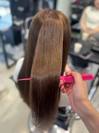 ロング カラー パーマ ヘアアレンジ 透明感カラー✂︎ YUKAのヘアスタイル