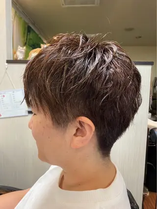 ショート 佐々木 琉聖のヘアスタイル