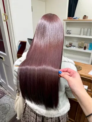 ロング カラー 梓真💐 ツヤ髪　渋谷のヘアスタイル
