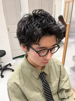 パーマ メンズ 🫧艶髪ボブ🫧 チカのヘアスタイル