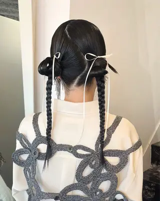 ヘアアレンジ デザインカラー 原宿/キシタのヘアスタイル