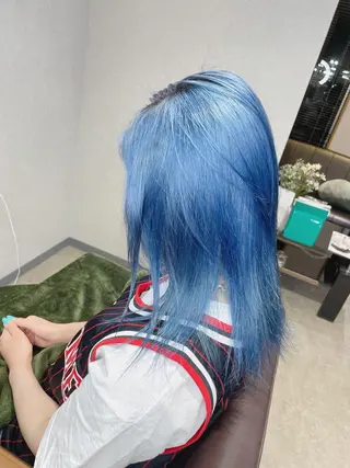 セミロング カラー 山本 貴弘のヘアスタイル