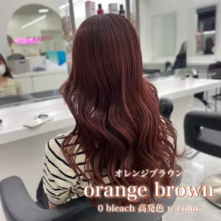 ロング 🎀暖色カラー🎀 韓国ヘア まなかのヘアスタイル