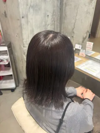 ミディアム さくらこ/オリーブ カラー/カラーモデルのヘアスタイル