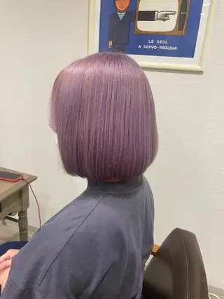 ミディアム 高評価多数◎ コテ巻きパーマ星明夏のヘアスタイル