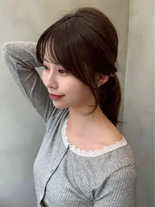 ロング ヘアアレンジ 髪質改善/透明感 カラー/吉田光佑のヘアスタイル