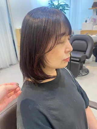 ミディアム カラー 似合う髪型見つけます AYAKAのヘアスタイル