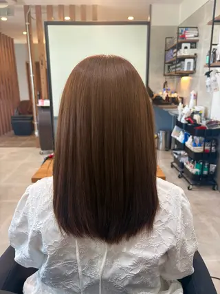ミディアム 永井 美優のヘアスタイル