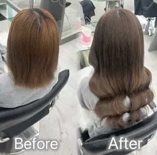 ロング エクステ|カラー| Futaba🎀♡のヘアスタイル