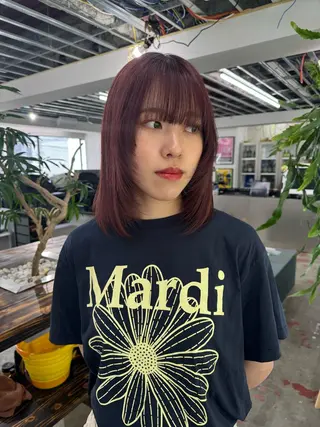 セミロング カラー ヘアアレンジ メンズ 心斎橋美容室 Junのヘアスタイル