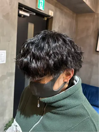ショート パーマ メンズ 川尻 竜正のヘアスタイル