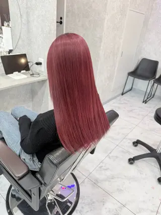 ミディアム カラー 🌺ハイトーン🌺 矢葺 なぎさ🌺🌺のヘアスタイル