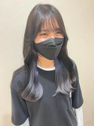 セミロング カラー 外国人対応 佐久間のヘアスタイル