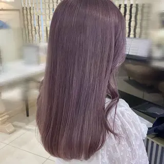 ミディアム カラー Kurumi🩶銀座 ピンクラベンダー🎀のヘアスタイル
