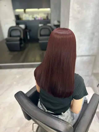 セミロング カラー 中村 さきのヘアスタイル