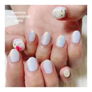 ミディアム ネイル 🐾enen style 🐾のネイルデザイン