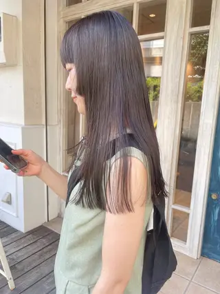 ロング カラー 🙃 透明感カラー/ボブのヘアスタイル