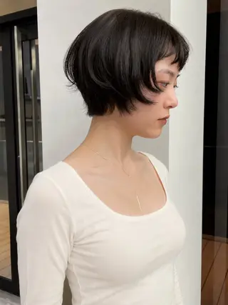 ショート カラー HARUKA/原宿 ショートカットモデルのヘアスタイル