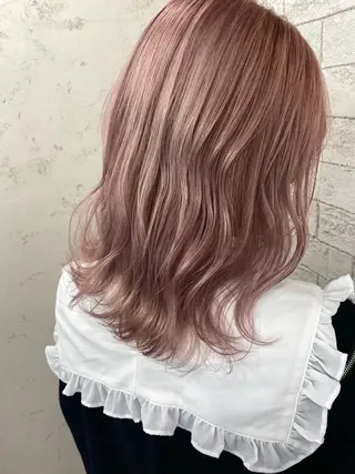 ミディアム カラー 🦋YUI 髪質改善 ブリーチ 着付け🦋のヘアスタイル