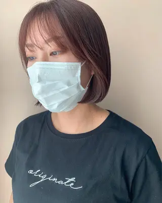 ショート カラー hubhair レイヤー/透明感のヘアスタイル