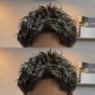 ショート パーマ指名率No1 メンズ特化ケイトのヘアスタイル