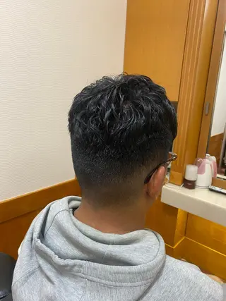 ショート パーマ 森　敦生👑 メンズカット＆パーマのヘアスタイル