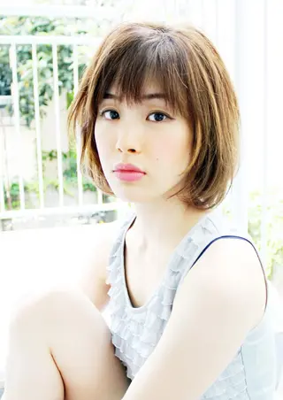 ミディアム 桑名 淳のヘアスタイル