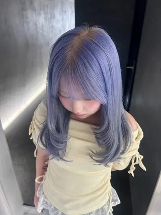 カラー ️💜akari💜 ハイトーン/レイヤーのヘアスタイル