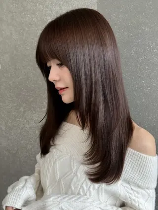 ロング 💜透明感カラー/ 縮毛矯正/Reinaのヘアスタイル