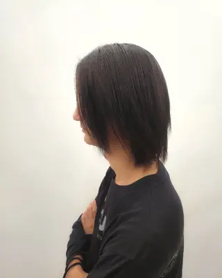 セミロング 角谷 貫太郎のヘアスタイル