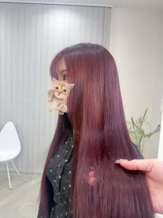ロング カラー NAO/ KOS pinkのヘアスタイル