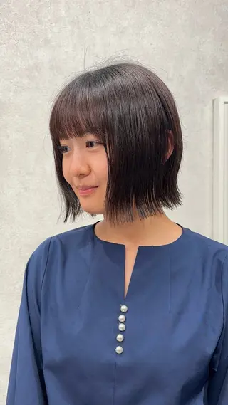ショート 結べるレイヤーカット /カラー/あさかのヘアスタイル