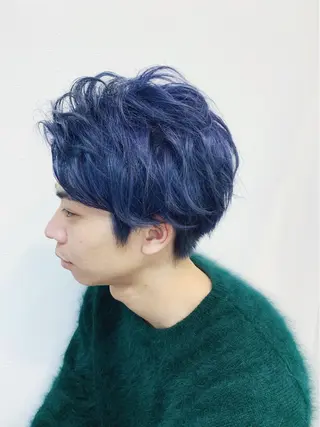 ショート カラー メンズ Sol plusのヘアスタイル