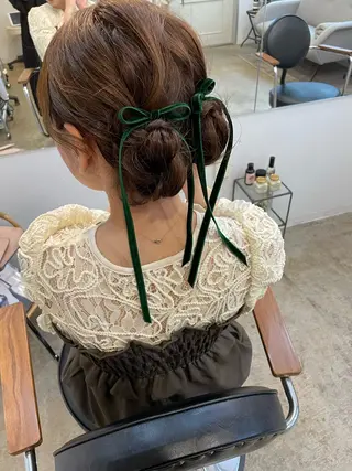 セミロング カラー ヘアアレンジ ✿ 𝚜𝚊𝚔𝚒 ✿のヘアスタイル
