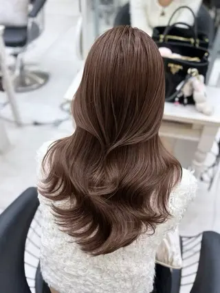 ロング 韓国風レイヤー/ 銀座🤍Fukaのヘアスタイル