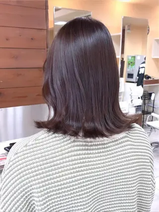 ミディアム レイヤー/艶髪カラー 森本くるみのヘアスタイル