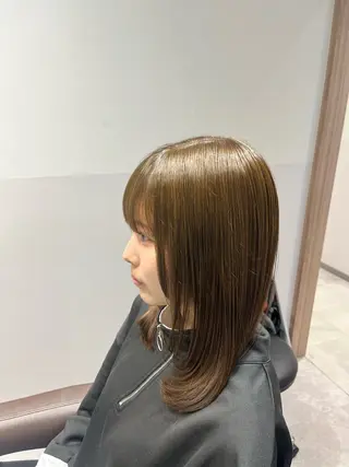 ミディアム 大宮レイヤーカット× 透明感カラー rioのヘアスタイル
