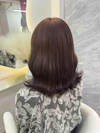 ミディアム 庄司蒼麻 艶カラー特化/上尾のヘアスタイル