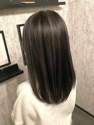 ロング カラー 川合 勇気のヘアスタイル