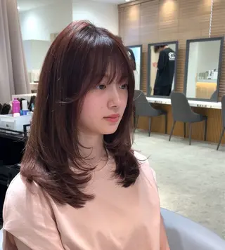 ミディアム けいし🐬ボブ 美髪縮毛矯正のヘアスタイル